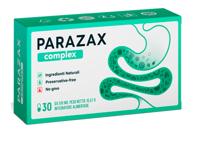 Box packaging of Parazax Complex dietary supplement